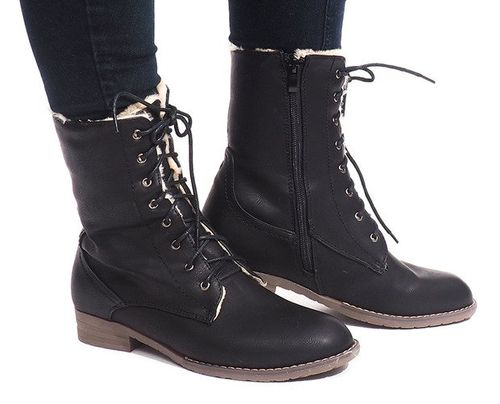 OCIEPLANE BOTKI W159 CZARNY 38 na Arena.pl