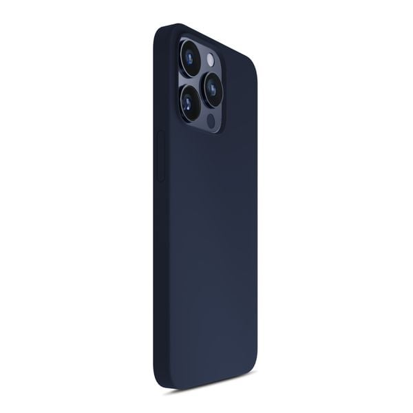 apple iphone 15 pro - 3mk silicone case dark navy zdjęcie 6
