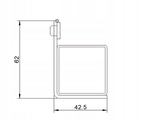 Kaseta elektrozaczepu ANTRACYT 7016 L280 z elektrozaczepem do furtki drzwi na Arena.pl