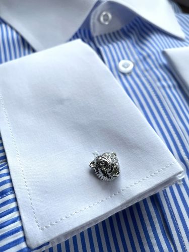 Spinki do mankietów EXC Miś Niedźwiadek Gryzli Głowa Misia w białym Etui na Arena.pl