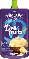 Tymbark Mus Deli&fruits o smaku bananowym z wiórkami kokosa 170 g