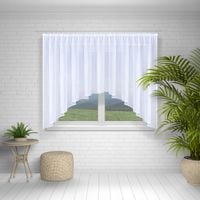 FIRANA GOTOWA 300X100, ŁUK, BIAŁY WOAL, LAMÓWKA