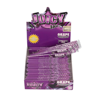 box - 24 x bibułki juicy jay's grape king size slim - winogrono