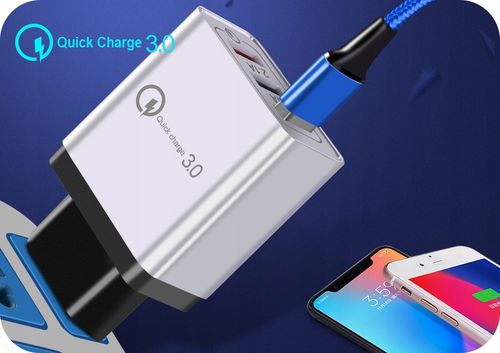 ŁADOWARKA SIECIOWA QC 3.0 MICRO TYP C LIGHTNING 2M na Arena.pl