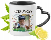 Korwin Nowa Nadzieja Kubek Czarny Z Uszkiem W Kształcie Serca Na Prezent