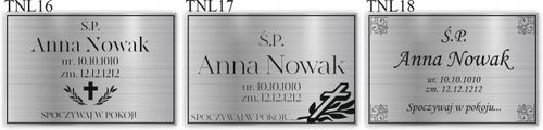 TABLICZKA NA GRÓB NAGROBKOWA TABLICA NAGROBNA na Arena.pl