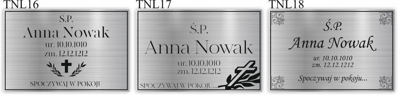 TABLICZKA NA GRÓB NAGROBKOWA TABLICA NAGROBNA zdjęcie 7