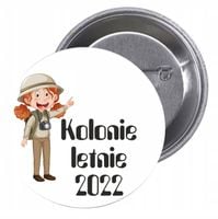 Przypinki buttony KOLONIE LETNIE 2022