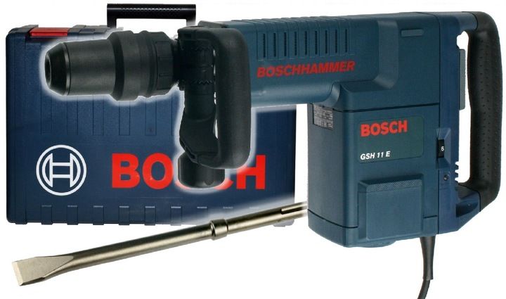 MŁOT GSH 11 E BOSCH - SDS-MAX klasa 11kg + DŁUTO zdjęcie 1