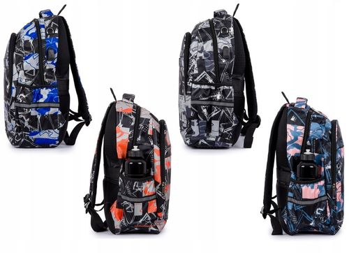 Tornister szkolny plecak młodzieżowy we wzory Duży 24L 3 kolory Klasa 4-8 na Arena.pl