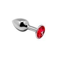 mini korek analny metalowy alive czerwony 7 cm