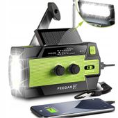 Feegar Radio Fm Awaryjne Solar Sos 4000Mah Latarka