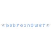 banner baby shower słonik niebieski,party