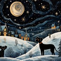 Plakat 50x50cm Nocny Psi Patrol