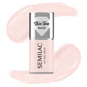 SEMILAC BAZA DO LAKIERU HYBRYDOWEGO SKIN TONE COVER BASE GLITTER ROSE 7ml