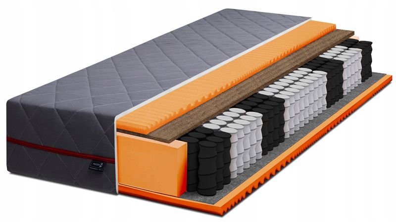 Materac GREY 160x200 KOKOS 7 stref MASUJĄCY - 24cm zdjęcie 9