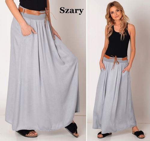 ZWIEWNA DŁUGA SPÓDNICA MAXI DO KOSTEK BOHO ! S,M,L na Arena.pl