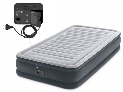 Materac Dmuchany Welurowy Jednoosobowy Łóżko 191x99x33 Intex 67766ND na Arena.pl