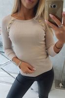 Bluzka damska z ozdobnymi guzikami WIOSNA LATO