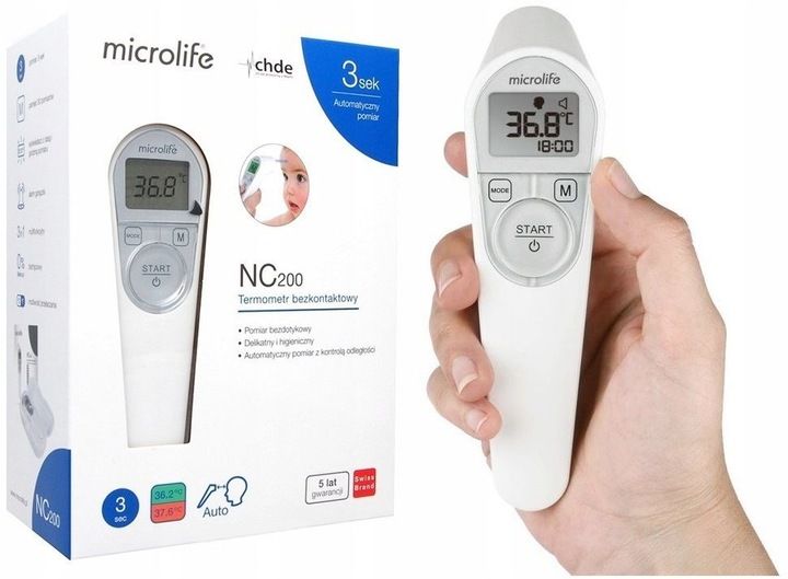 Microlife NC200 bezdotykowy termometr elektroniczny zdjęcie 6