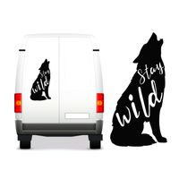 NAKLEJKA NA SAMOCHÓD stay wild napis KAMPER przyczepę kempingową auto 50 cm