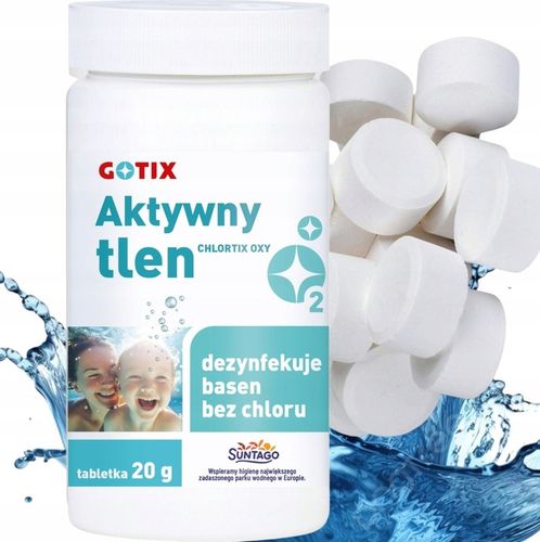 AKTYWNY TLEN do Jacuzzi Basenu spa Wody 1kg BEZ CHLORU Basen Tabletki na Arena.pl