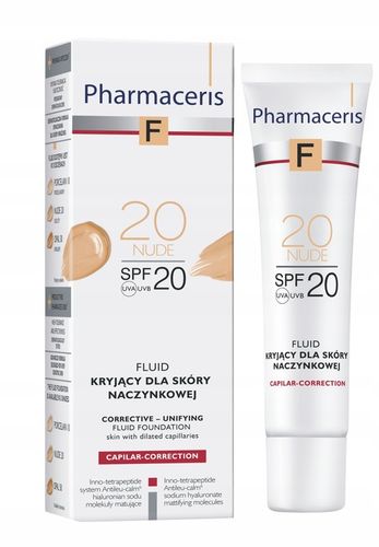 Pharmaceris F fluid naczynkowa 20 NUDE podkład do twarzy 30 ml na Arena.pl
