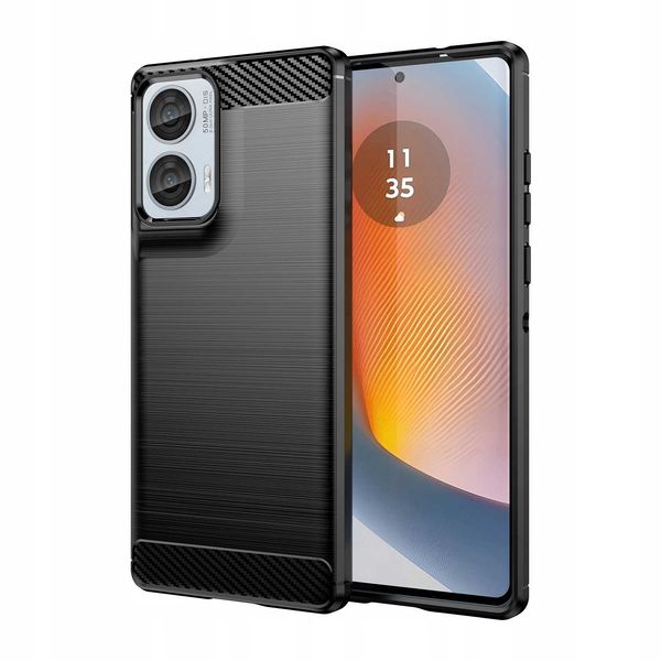 Spacecase Carbon Motorola G85 5G Black zdjęcie 2