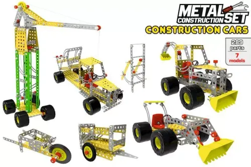 Klocki konstrukcyjne metalowe Pojazdy budowlane, 289 elementów na Arena.pl