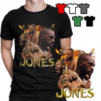KOSZULKA T-SHIRT MĘSKI WZORY - Jon Jones BOKS MMA WALKI KLATKA - L