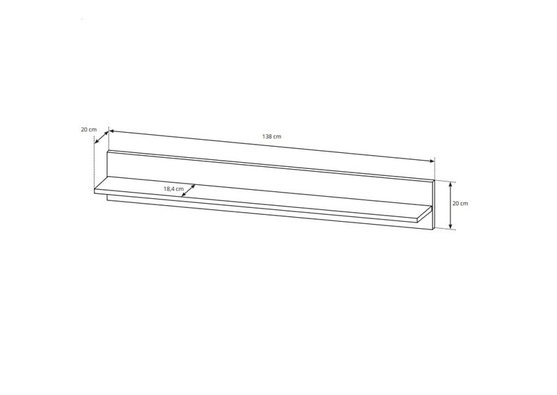 Meblościanka Arco dąb artisan zdjęcie 9