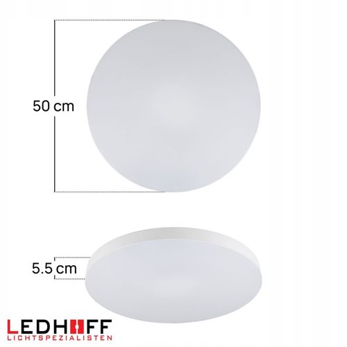 Lampa sufitowa Plafon LED 50cm OKRĄGŁY panel 3 barwy do łazienki na Arena.pl