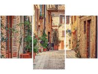 90X60CM OBRAZ STARA ALEJKA TOSKANII TRZY OBRAZY