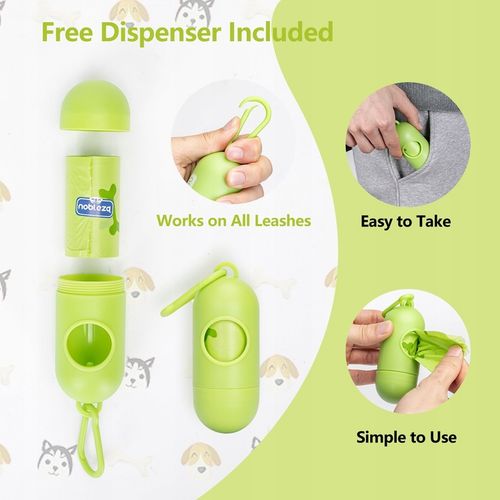 Woreczki na odchody dla psów 540 szt+dozownik na Arena.pl