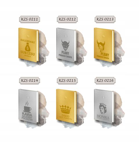 grawerowany kalendarz dzienny 2026 A5 złoty/srebrny TRANSPORT SPEDYCJA na Arena.pl