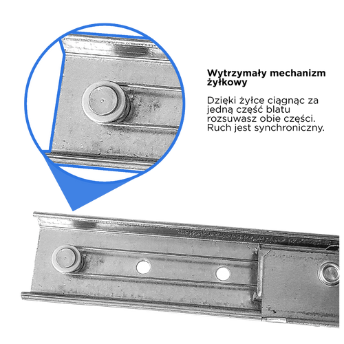 Prowadnica do stołu synchroniczna-linka, 850  mm na Arena.pl