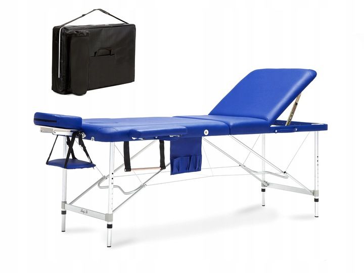STÓŁ ŁÓŻKO DO MASAŻU 3-SEGMENT ALU LEKKIE BODYFIT zdjęcie 1