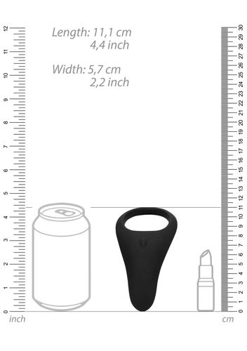 pointed vibrating cock ring   licorice black na Arena.pl