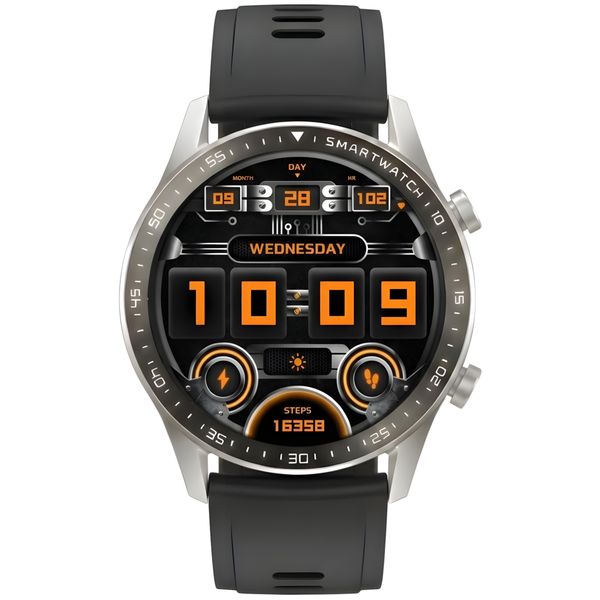 smartwatch gravity srebrny 2 paski gt10-7 zdjęcie 7