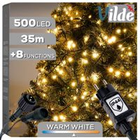 Lampki Choinkowe Oświetlenie Zewnętrzne Wewnętrzne Ciepłe 500 LED 33,5m