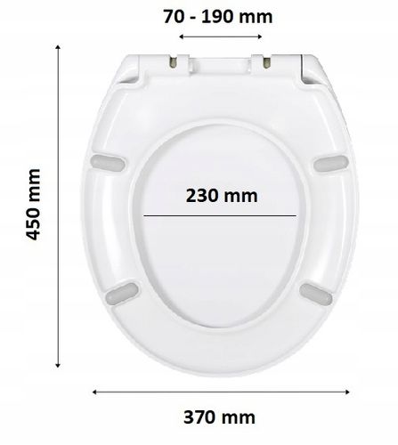 DESKA SEDESOWA KLOZETOWA WOLNOOPADAJĄCA UNIWERSALNA DUROPLAST WC CS na Arena.pl