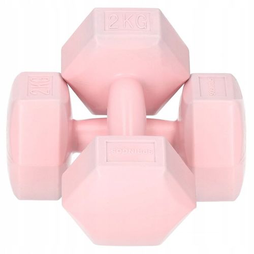 HANTLE 2x2kg ZESTAW CIĘŻARKI HANTELKI DO ĆWICZEŃ W DOMU HEKSAGONALNE na Arena.pl