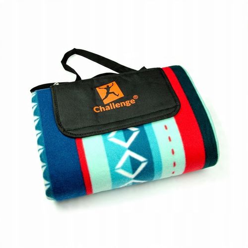 KOC PIKNIKOWY MAXI PLAŻOWY MATA IZOLACJA DUŻA Z UCHWYTEM XXL 2x2m Challenge na Arena.pl