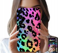 ETUI DO SAMSUNG GALAXY S23 PLUS - KOLOROWA TĘCZOWA PANTERKA PLECKI SZKŁO