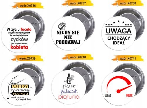 Przypinki buttony RĘCE PRECZ WŁASNOŚĆ MONIKI na Arena.pl