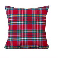 Poszewka Świąteczna Poduszka z Czerwonej Kraty 40x60