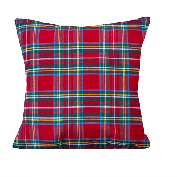Poszewka Świąteczna Poduszka z Czerwonej Kraty 30x60 zdjęcie 1