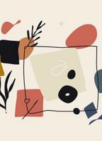 Plakat 39,5x55cm Abstrakcyjny Dialog