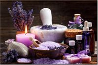 100 70CM OBRAZ PŁÓTNO LAWENDOWY RELAKS PŁÓTNO RAMA