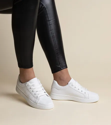 Białe sneakersy eko skóra Cathleen 39 na Arena.pl